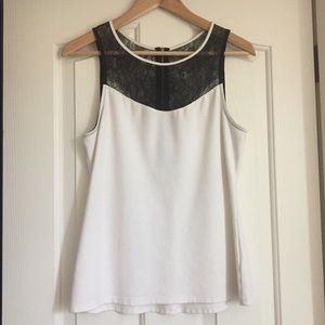 Black and white express top